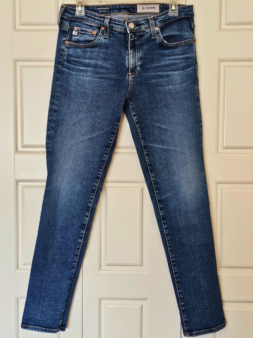 AG Prima Ankle Cigarette Jeans Size 29R Dark Wash